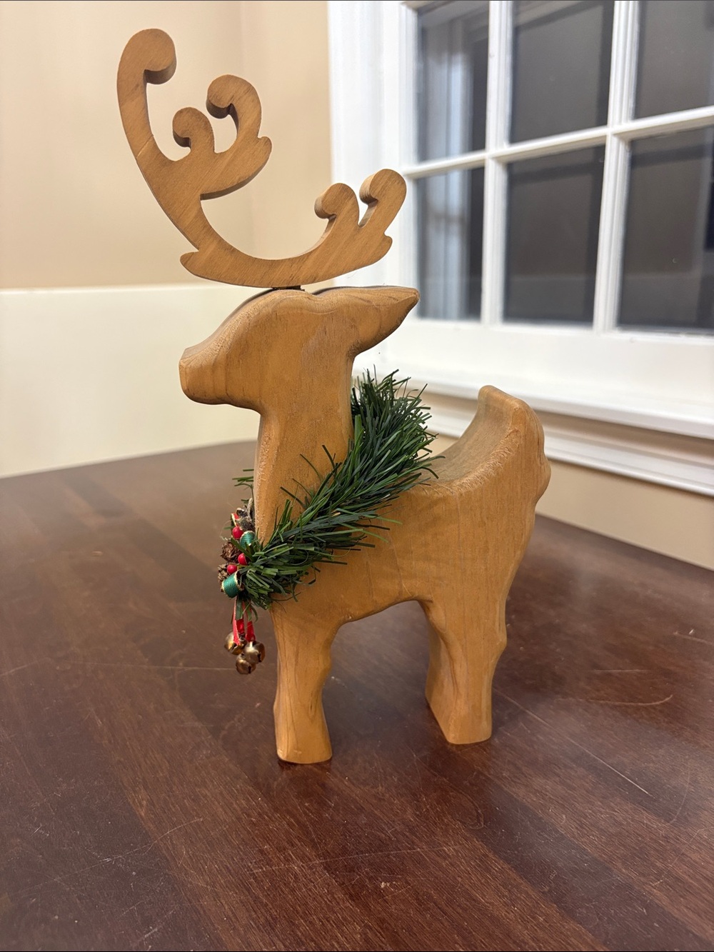 Wooden Reindeer Holiday Décor - repaired
